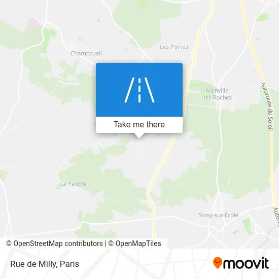 Mapa Rue de Milly