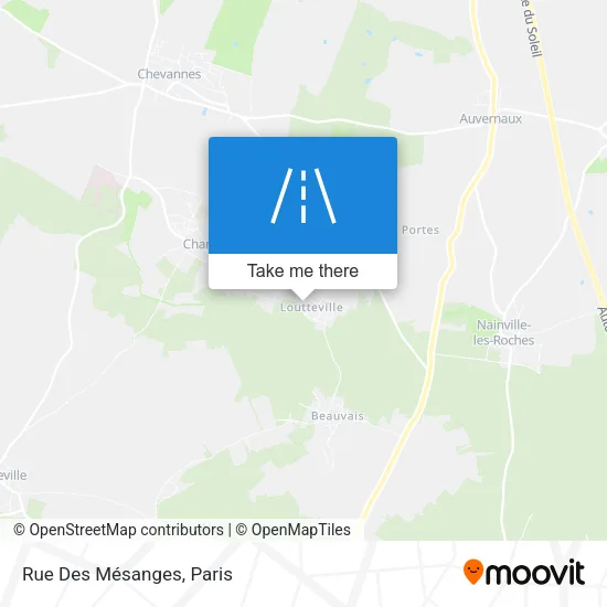 Rue Des Mésanges map