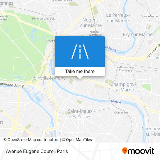 Mapa Avenue Eugene Courel