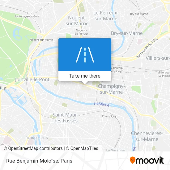 Mapa Rue Benjamin Moloïse