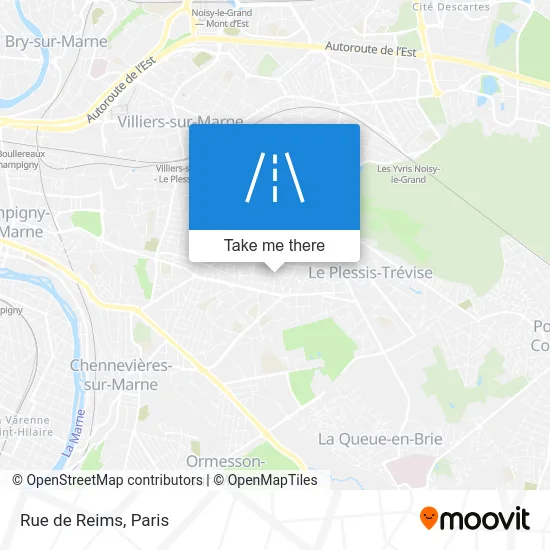 Rue de Reims map