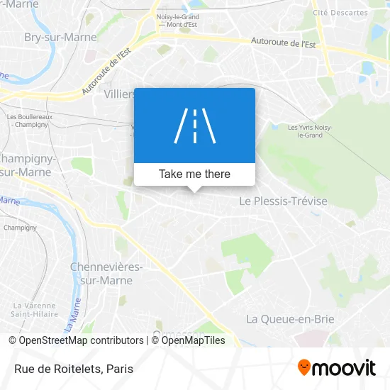 Rue de Roitelets map