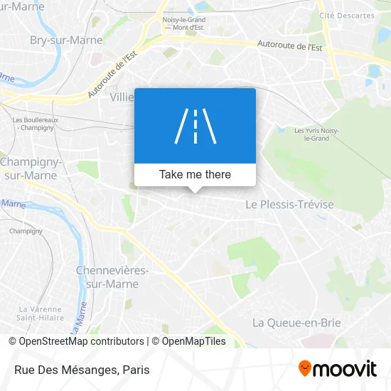 Rue Des Mésanges map