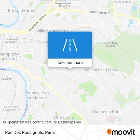 Rue Des Rossignols map