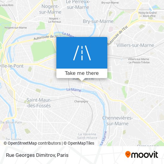 Mapa Rue Georges Dimitrov