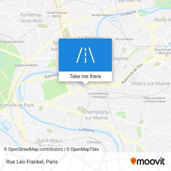 Rue Léo Frankel map