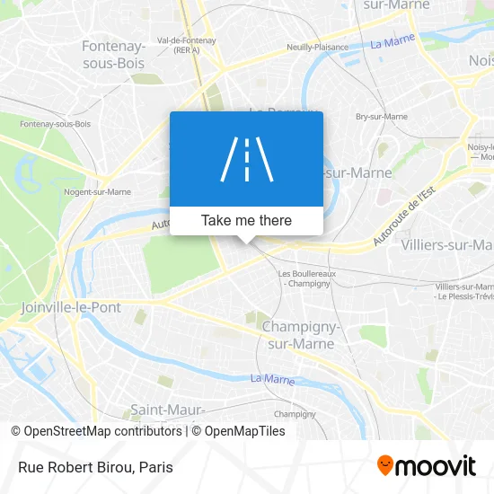 Rue Robert Birou map