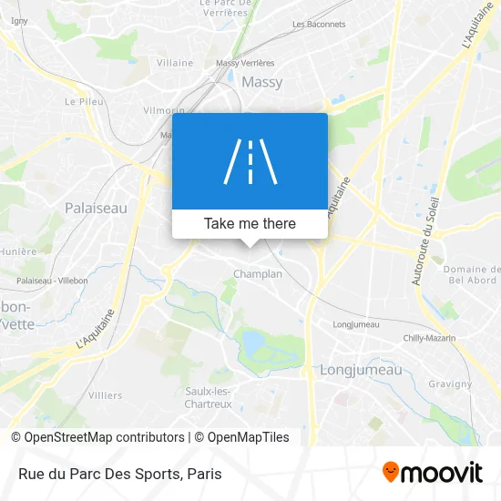 Rue du Parc Des Sports map