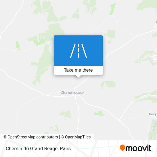 Chemin du Grand Réage map