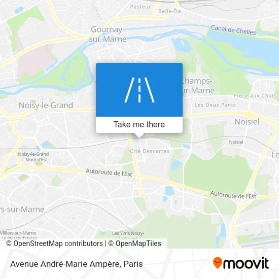 Avenue André-Marie Ampère map