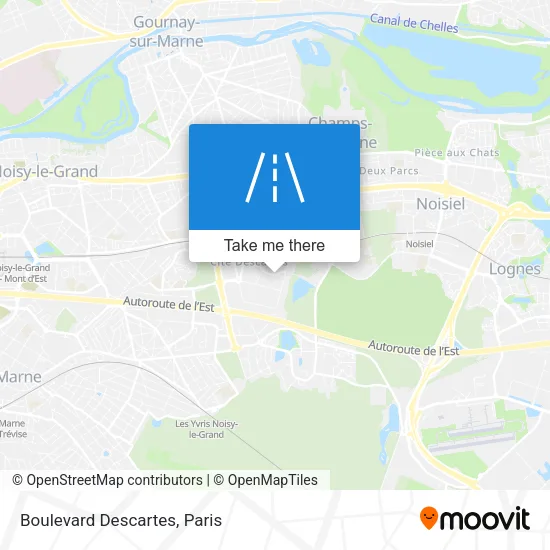 Boulevard Descartes map