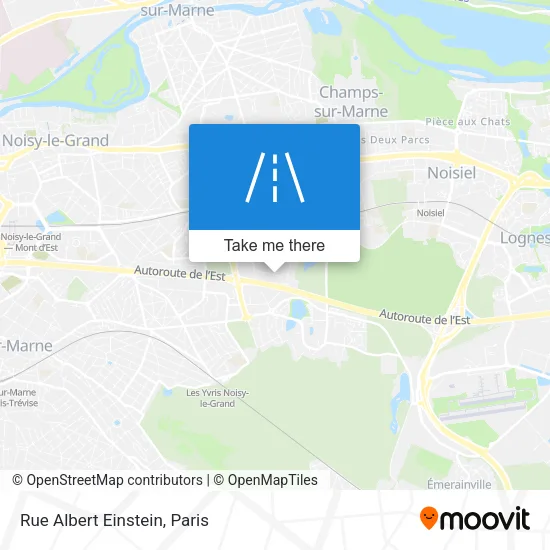 Rue Albert Einstein map