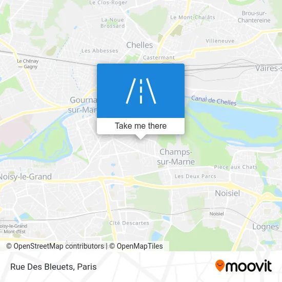 Rue Des Bleuets map