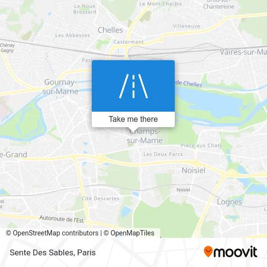 Sente Des Sables map
