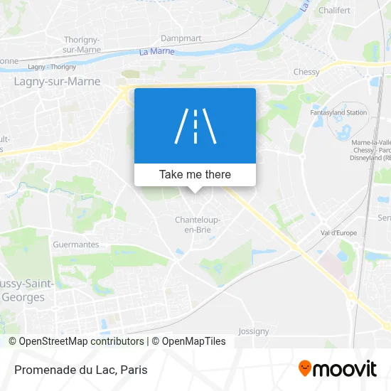 Promenade du Lac map