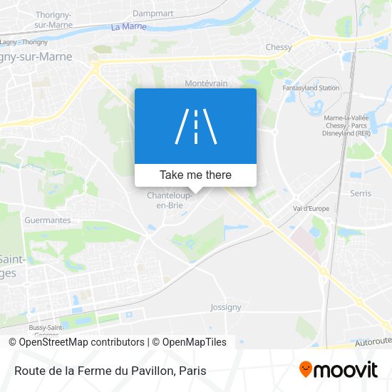 Route de la Ferme du Pavillon map