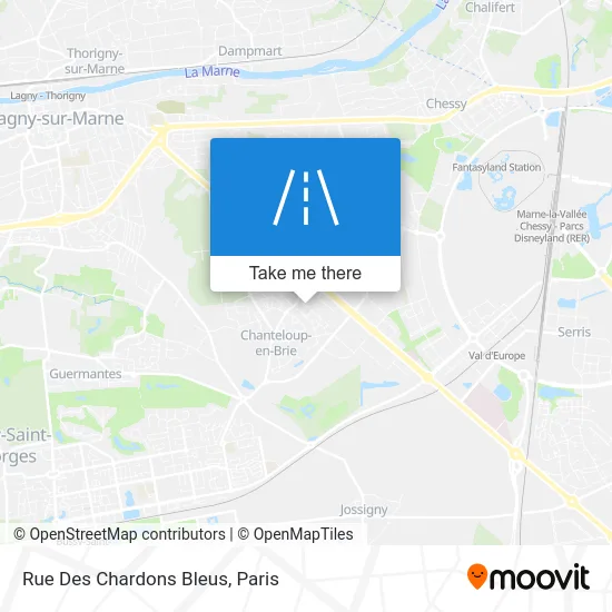 Rue Des Chardons Bleus map