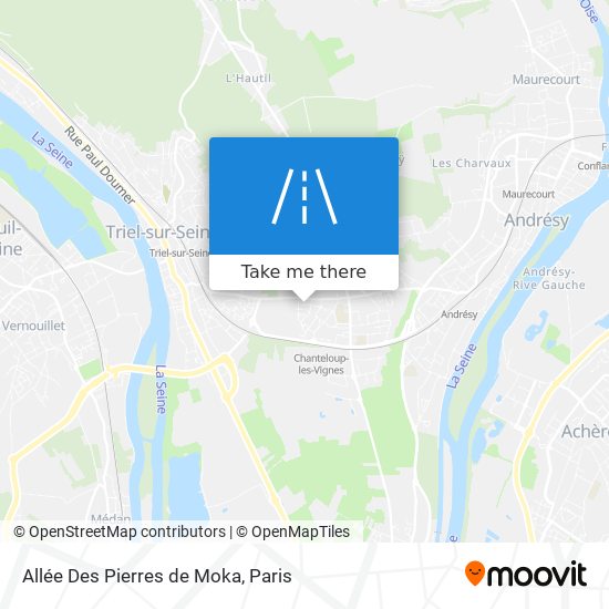 Allée Des Pierres de Moka map