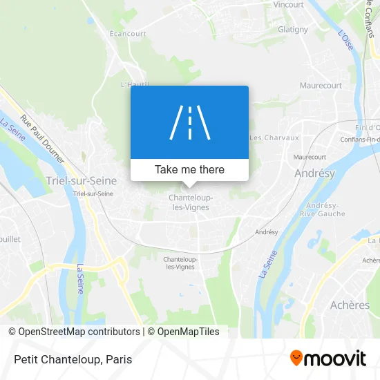 Petit Chanteloup map