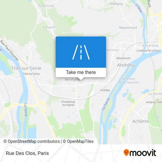 Rue Des Clos map