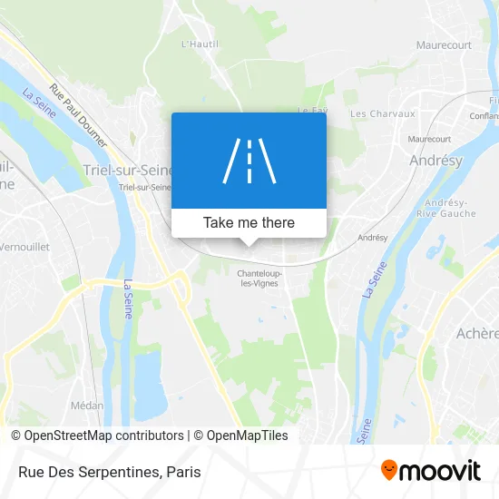Rue Des Serpentines map