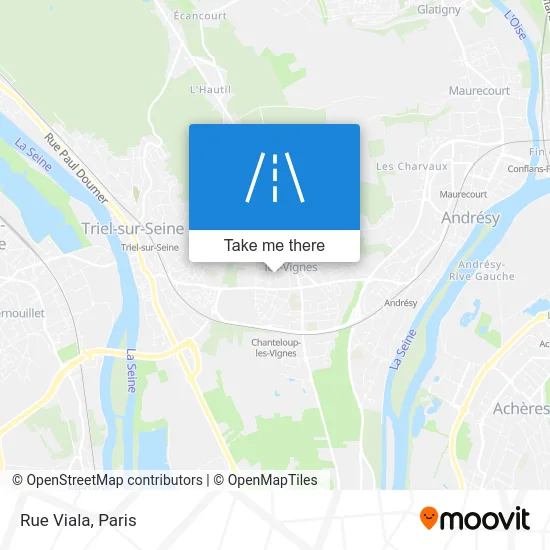 Mapa Rue Viala