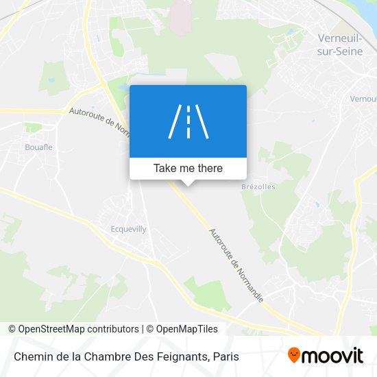 Chemin de la Chambre Des Feignants map
