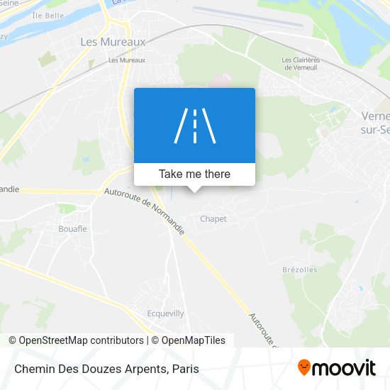 Chemin Des Douzes Arpents map