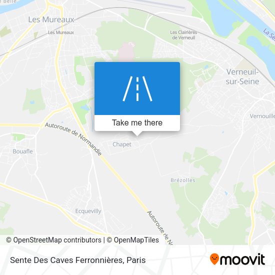 Sente Des Caves Ferronnières map