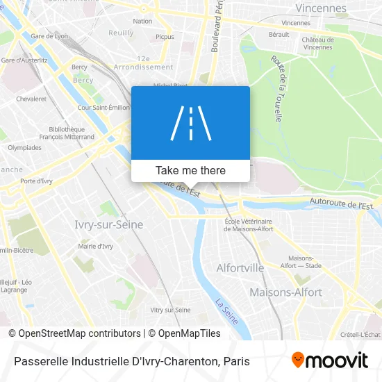 Passerelle Industrielle D'Ivry-Charenton map