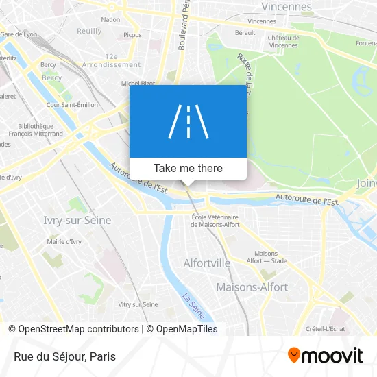 Rue du Séjour map