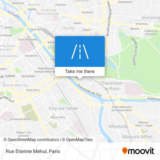 Rue Étienne Méhul map