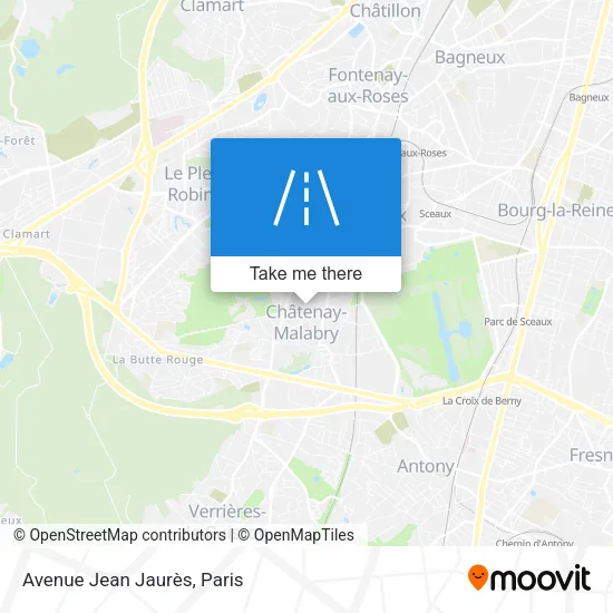 Avenue Jean Jaurès map