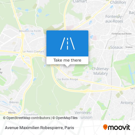 Mapa Avenue Maximilien Robespierre