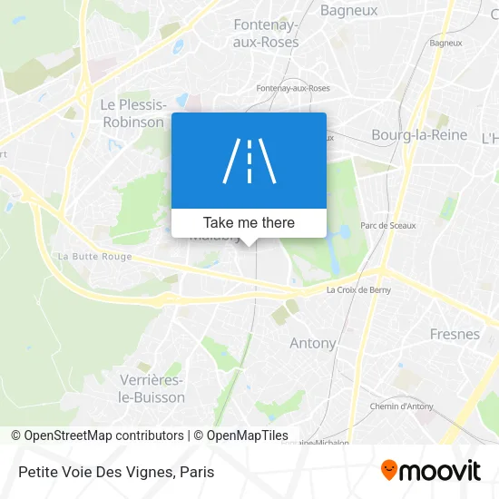 Petite Voie Des Vignes map