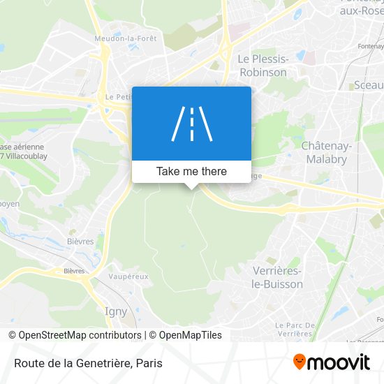 Route de la Genetrière map
