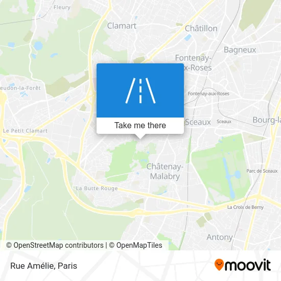 Rue Amélie map