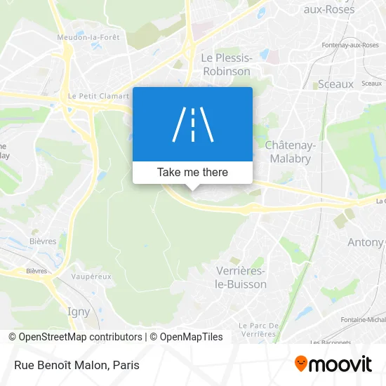 Rue Benoît Malon map