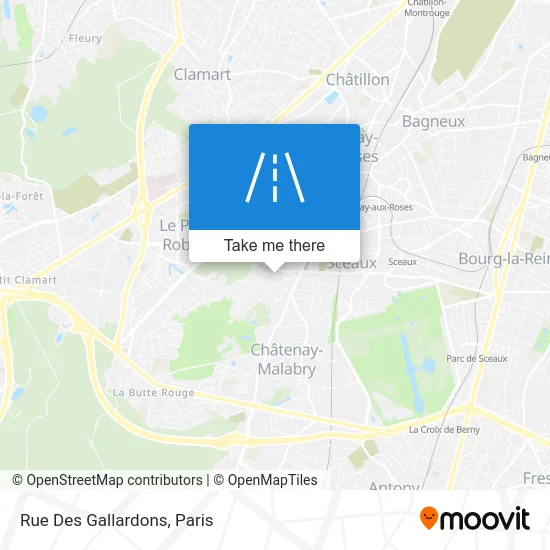Rue Des Gallardons map