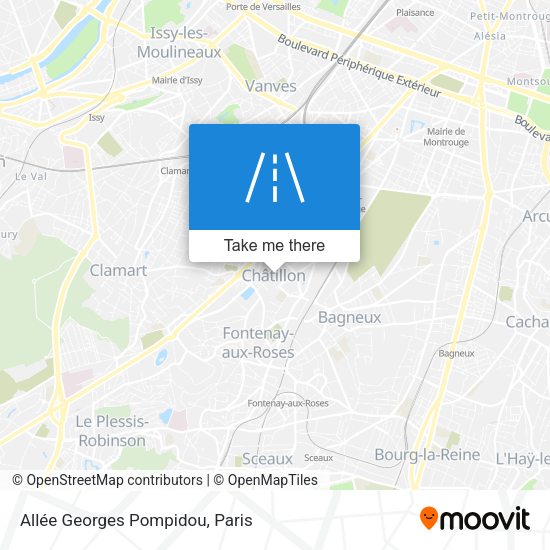 Allée Georges Pompidou map