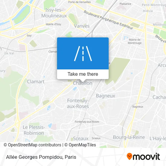 Allée Georges Pompidou map