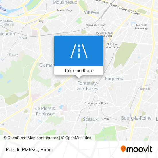 Rue du Plateau map