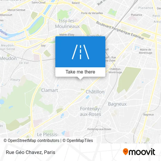 Rue Géo Chavez map