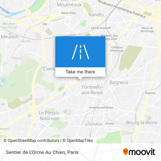 Sentier de L'Orme Au Chien map