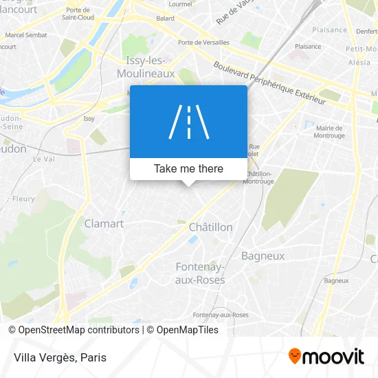 Villa Vergès map