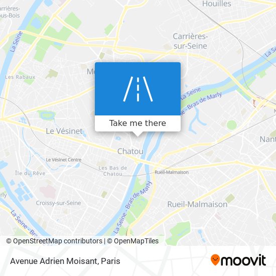 Mapa Avenue Adrien Moisant