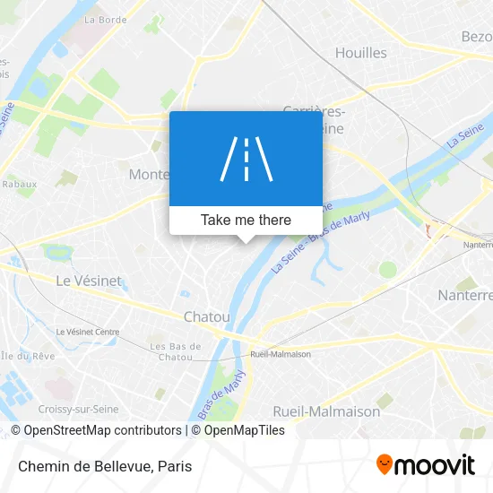 Chemin de Bellevue map