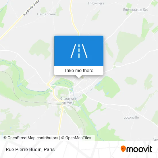 Rue Pierre Budin map