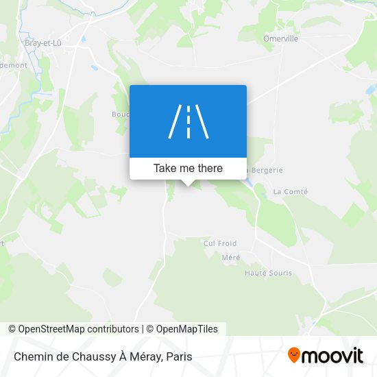Chemin de Chaussy À Méray map