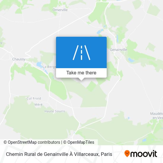 Chemin Rural De Genainville À Villarceaux map
